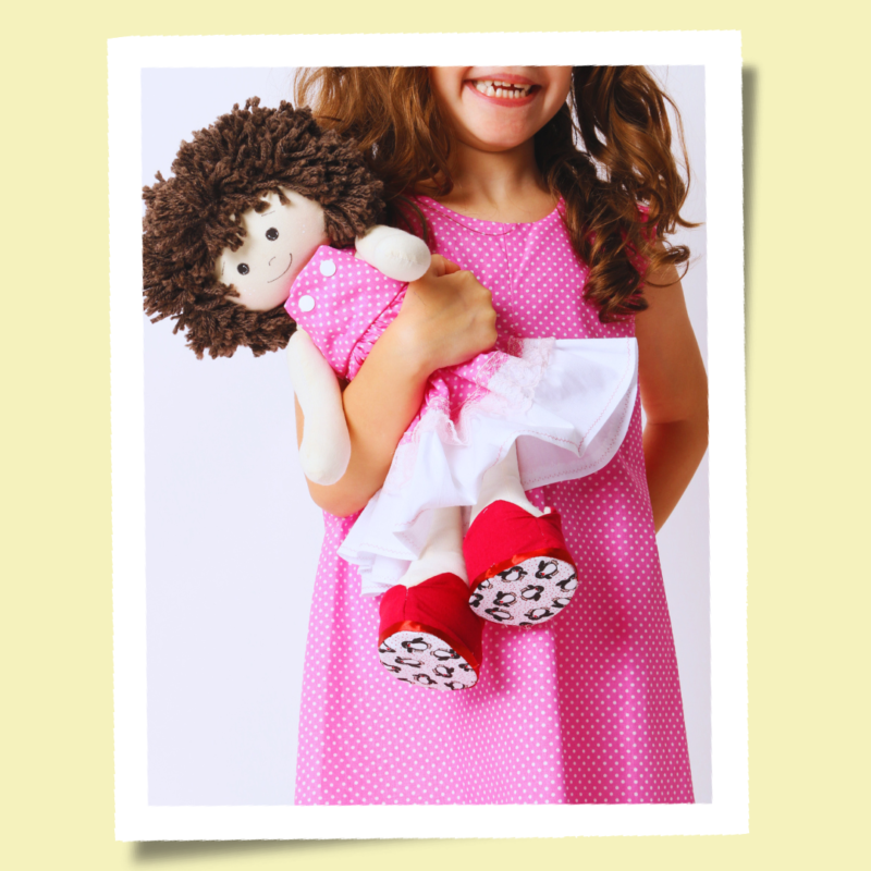 Vestido Infantil Trapézio Poá Pink - Imagem 6