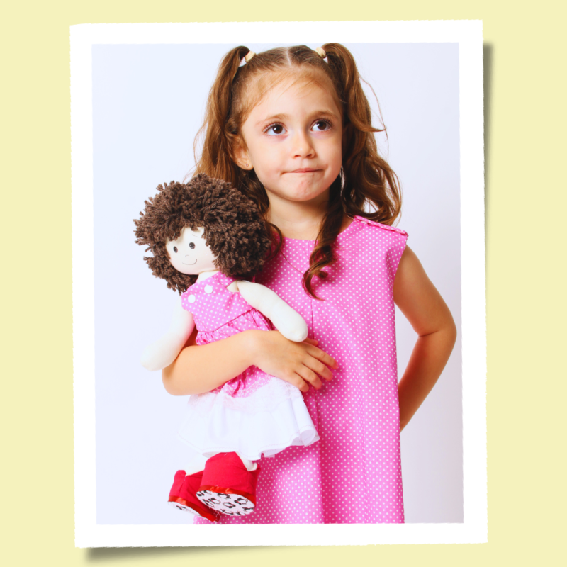 Vestido Infantil Trapézio Poá Pink - Imagem 3