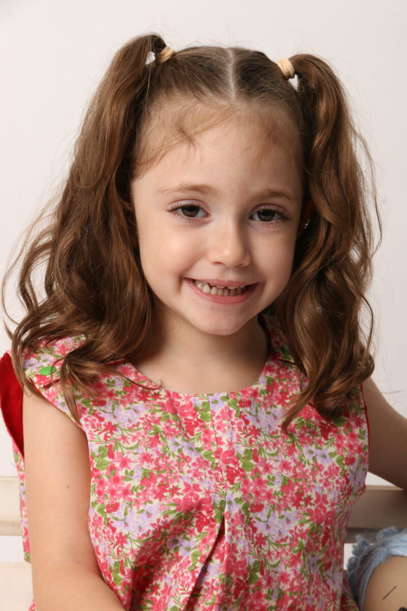 Vestido Infantil Trapézio Floral - Imagem 4