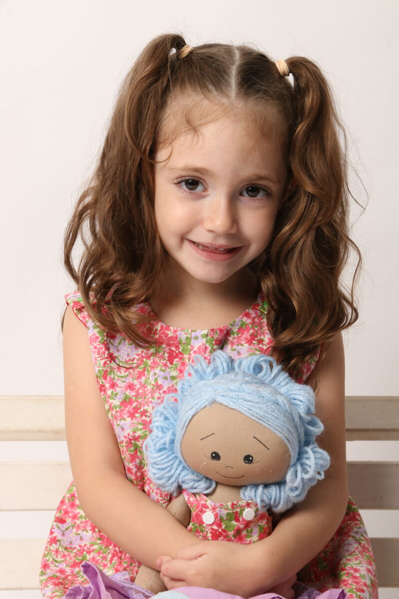 Vestido Infantil Trapézio Floral - Imagem 7