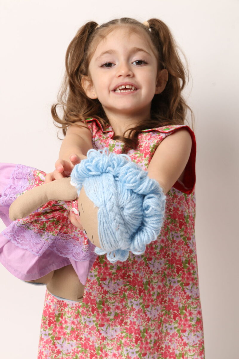 Vestido Infantil Trapézio Floral - Imagem 8