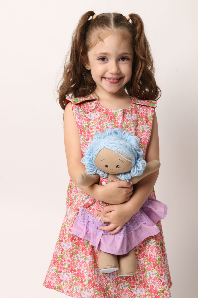 Vestido Infantil Trapézio Floral - Imagem 11